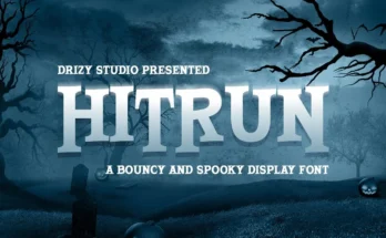 Hitrun - Bouncy Spooky Font
