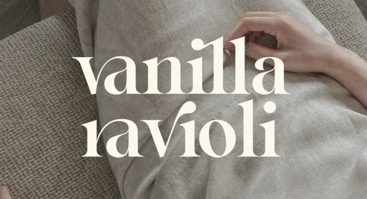 Vanilla Ravioli Chic Font