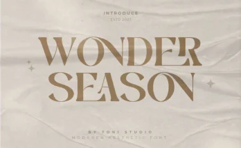 Wonder Season Font