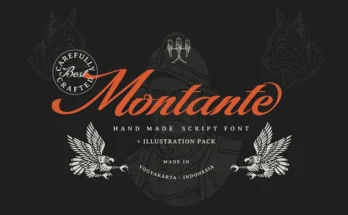 Montante Decorative Script