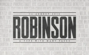 Robinson Typeface Font