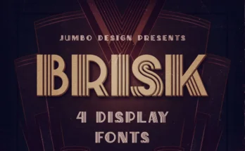Brisk ArtDeco Display Font