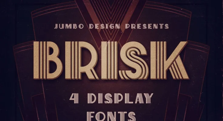 Brisk ArtDeco Display Font