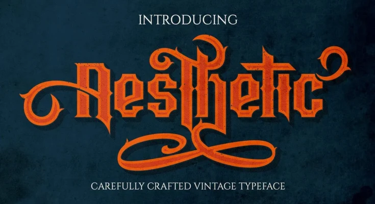 Aesthetic - Vintage Font