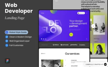 Deflow Web Developer Landing Page
