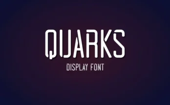 Quarks Display Font