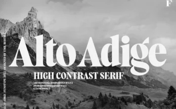 Alto Adige Serif Typeface