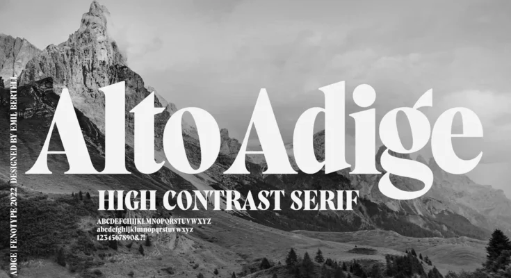 Alto Adige Serif Typeface