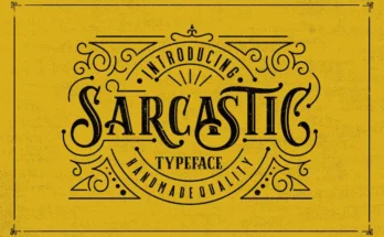Sarcastic Typeface Font