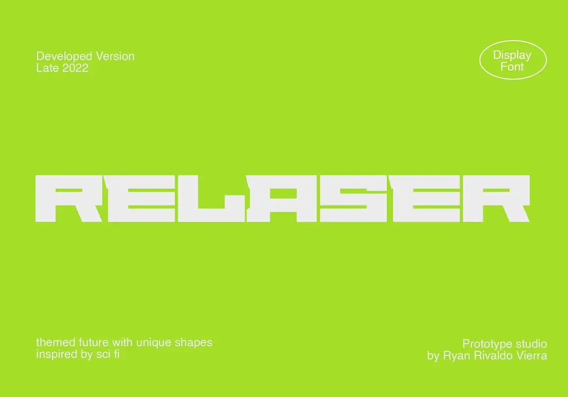 RELASER Display Font