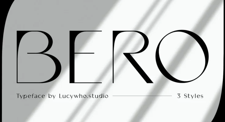 BERO Modern Typeface Font