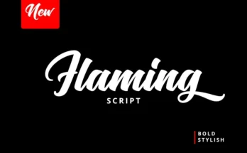 Flaming Script Font
