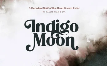 Indigo Moon Serif Font