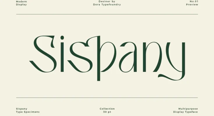 Sispany Display Font