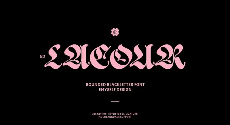 ED Lacour - Blackletter Typeface