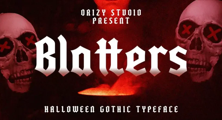 Blatters – Halloween Gothic Font