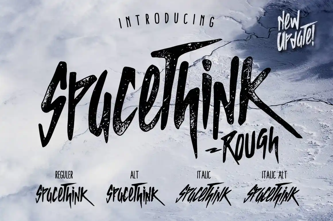 SPACETHINK Typeface Font