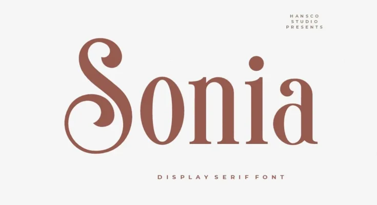 Sonia - Casual Playful Serif