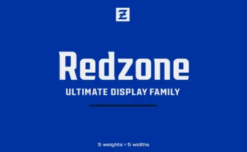 Redzone Display Font