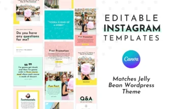 Instagram Template Colorful Canva