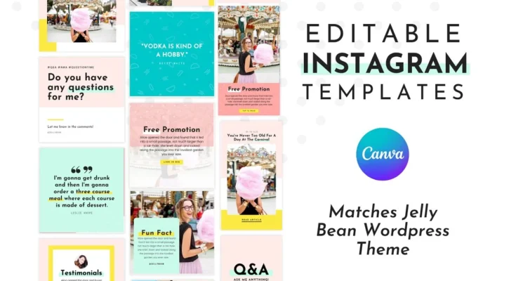 Instagram Template Colorful Canva