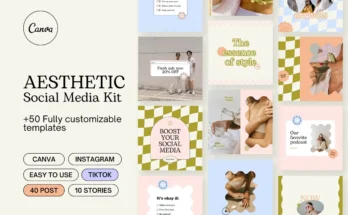 Aesthetic Instagram Template Kit