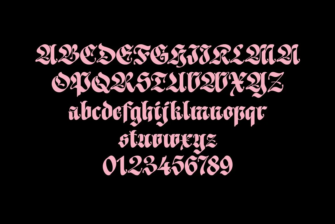 ED Lacour - Blackletter Typeface 2