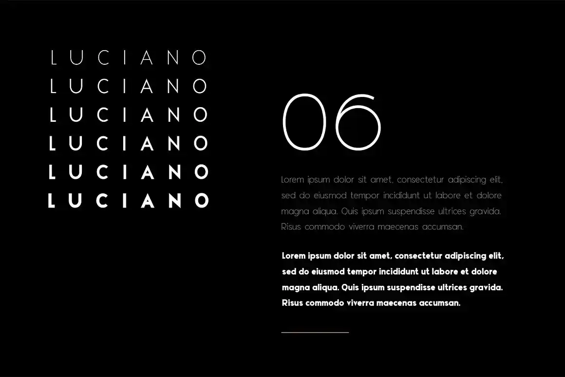 Luciano Typeface Font 2