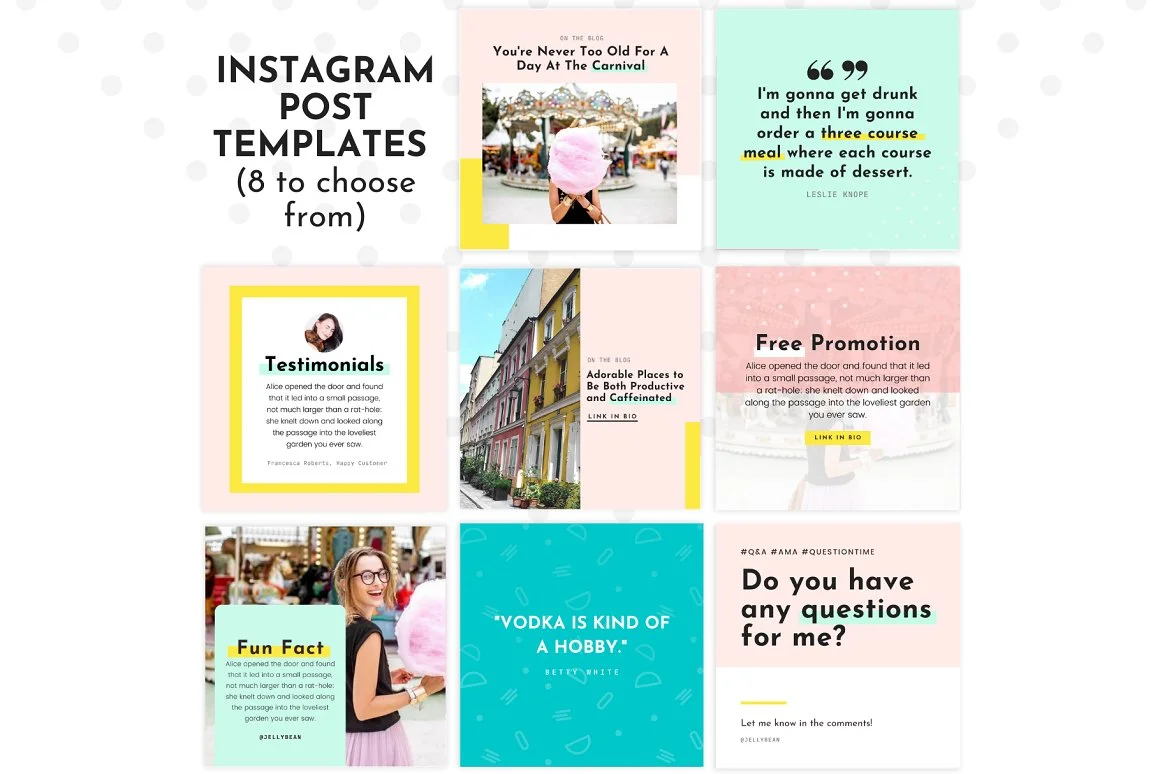 Instagram Template Colorful Canva 2