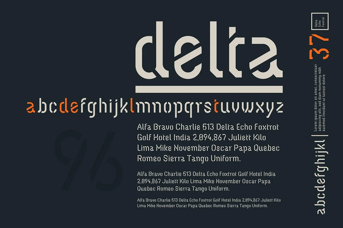 Delta Font 3