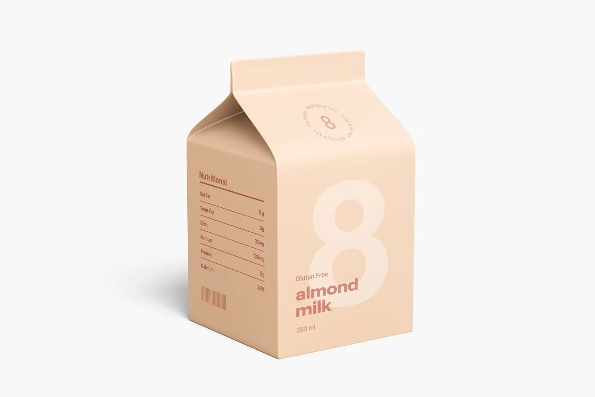 Milk Carton Mockup 3