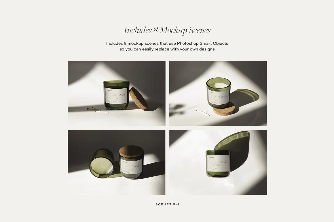 Glass Candle Mockup 3