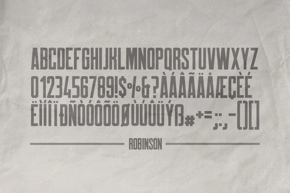 Robinson Typeface Font 3