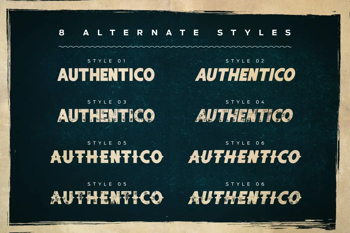 Authentico Display Font 3