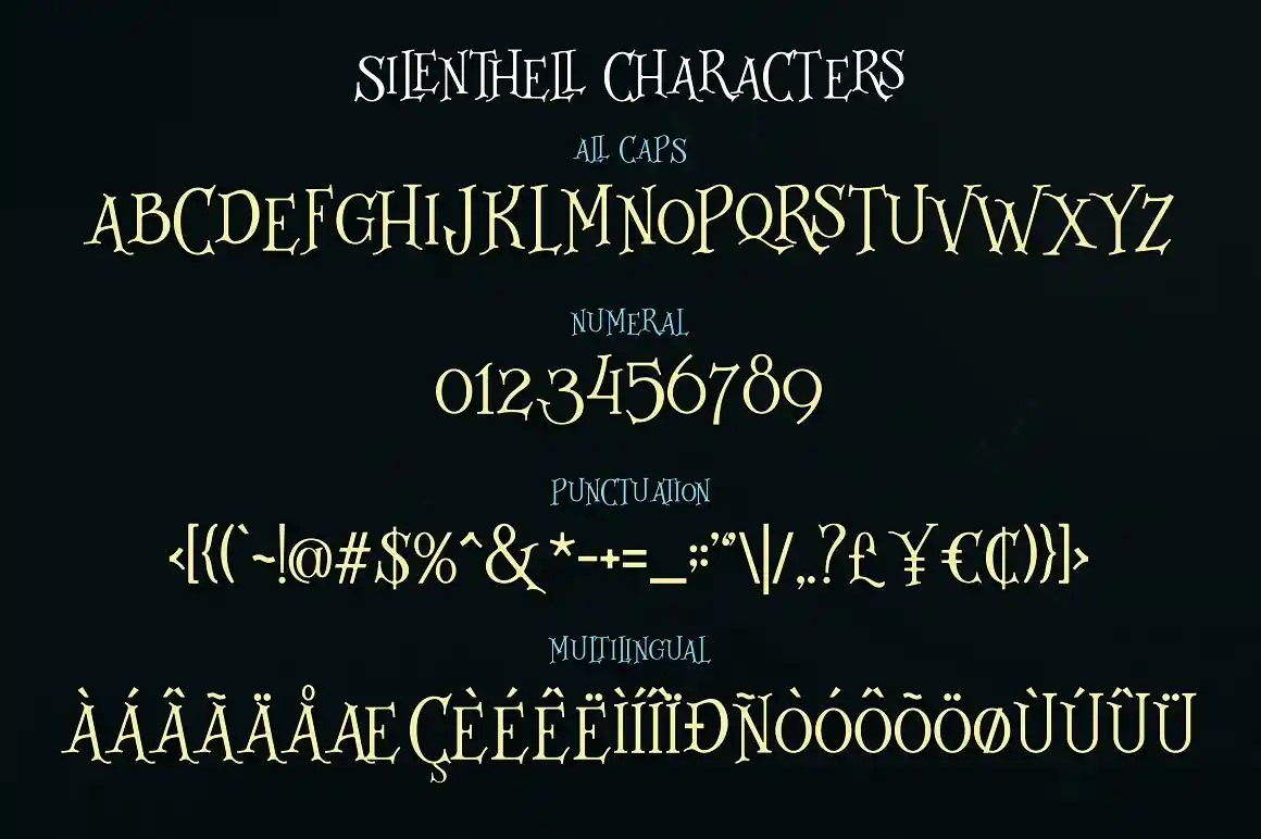 Silenthell Typeface Font 3