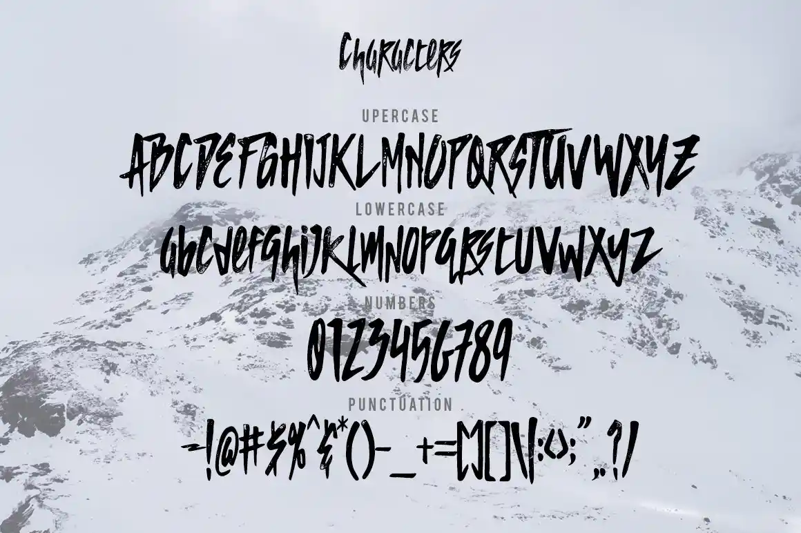 SPACETHINK Typeface Font 3