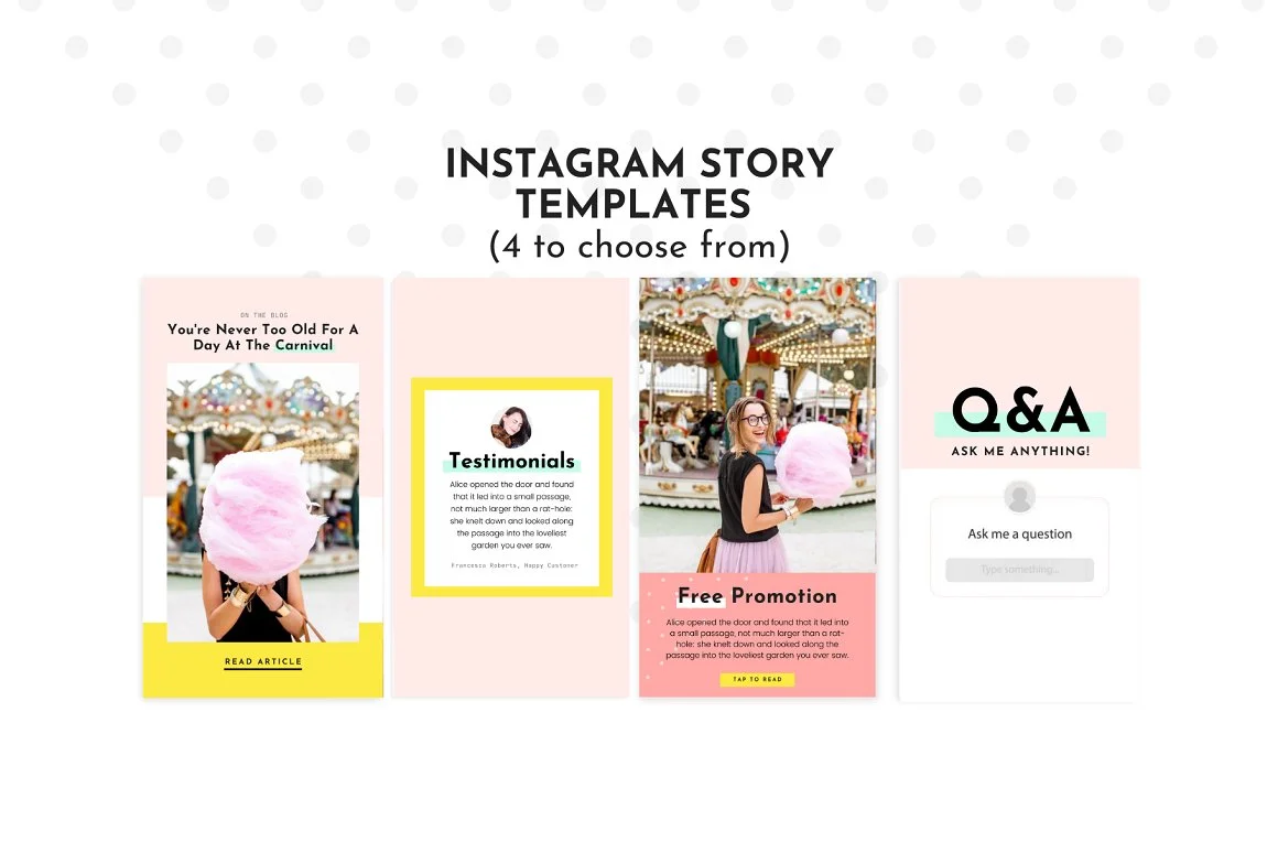 Instagram Template Colorful Canva 3