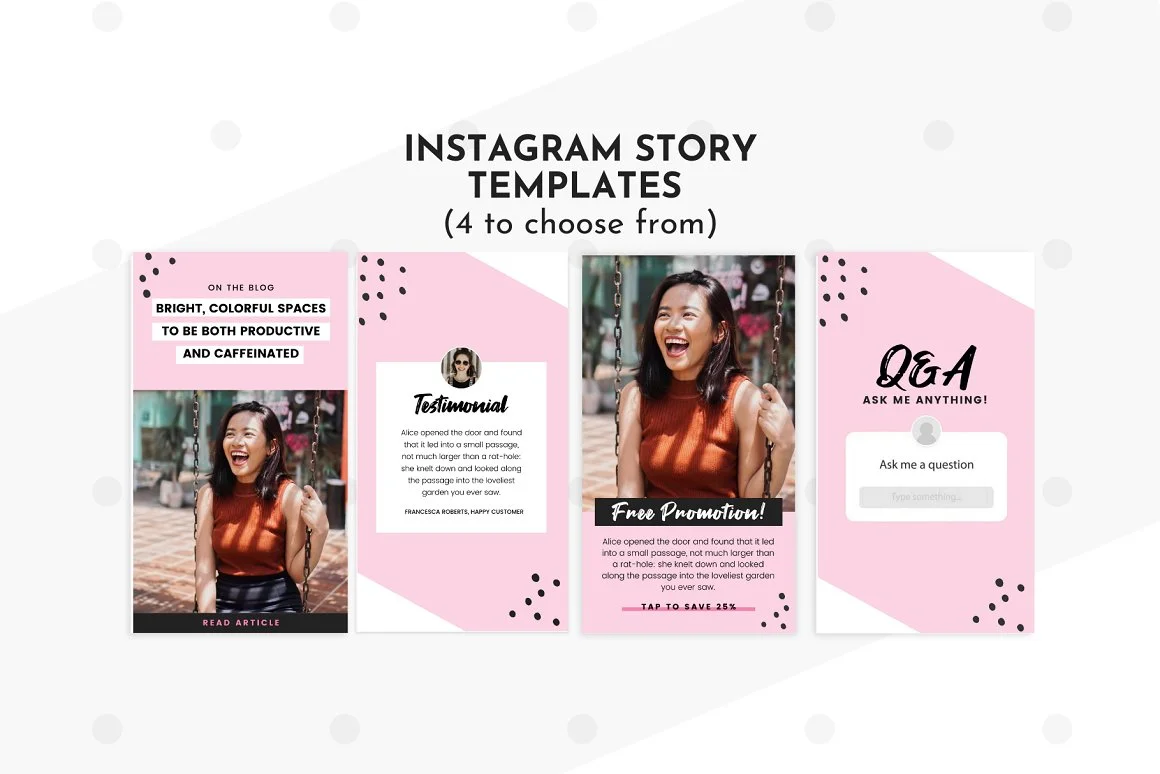 Instagram Template Pink Canva 3