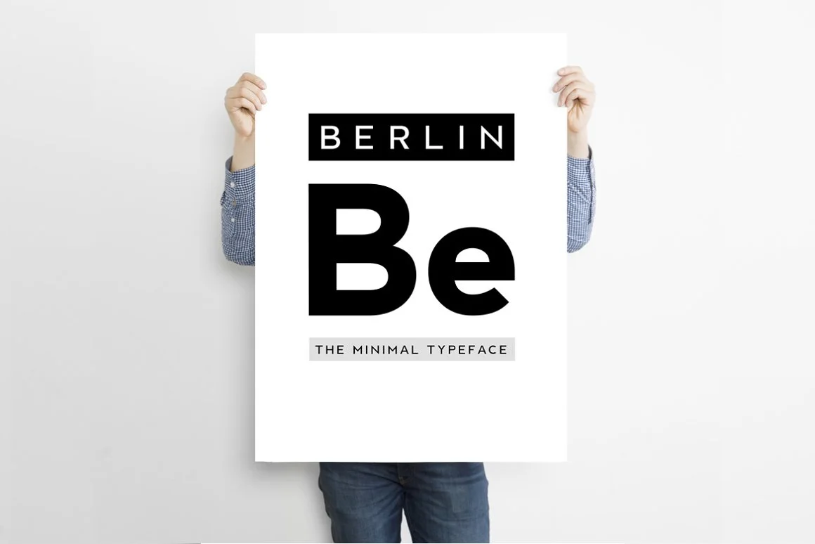 BERLIN - Minimal Typeface 4