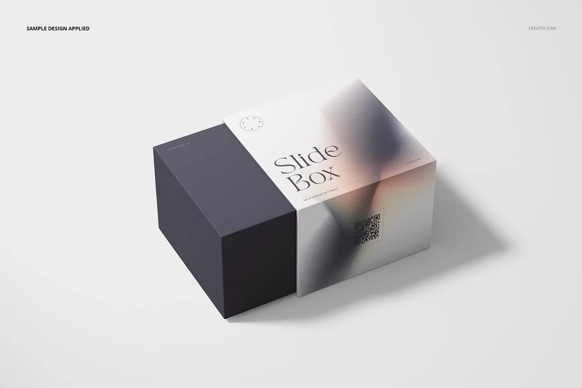 slide gift box mockup 4