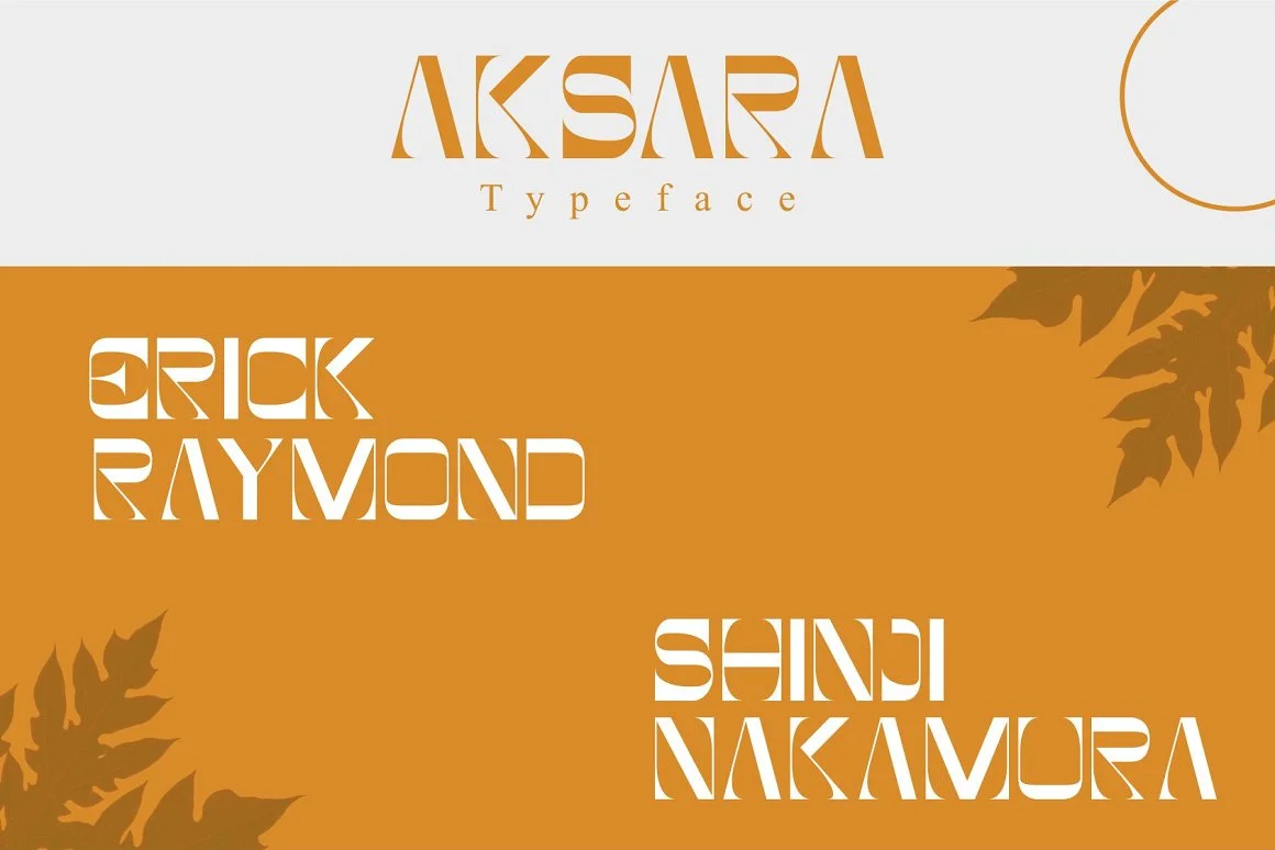 Akasara Modern Serif Font 4