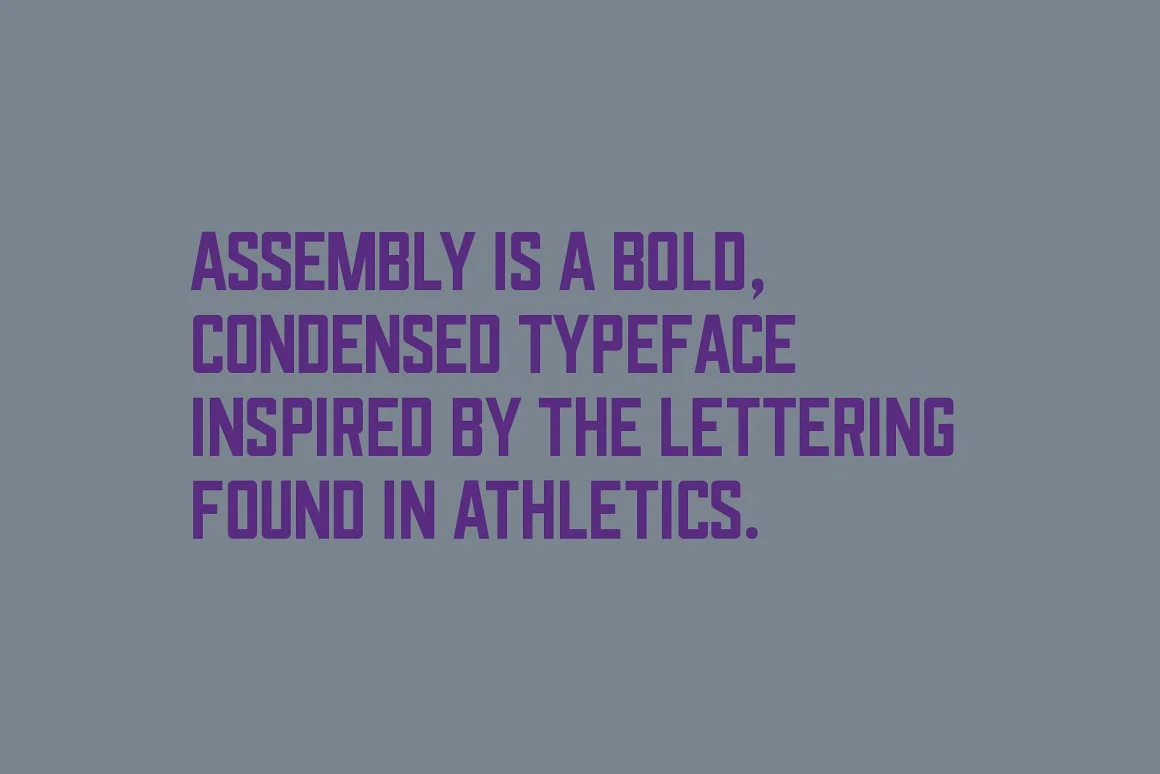 Assembly Regular Display Font 4