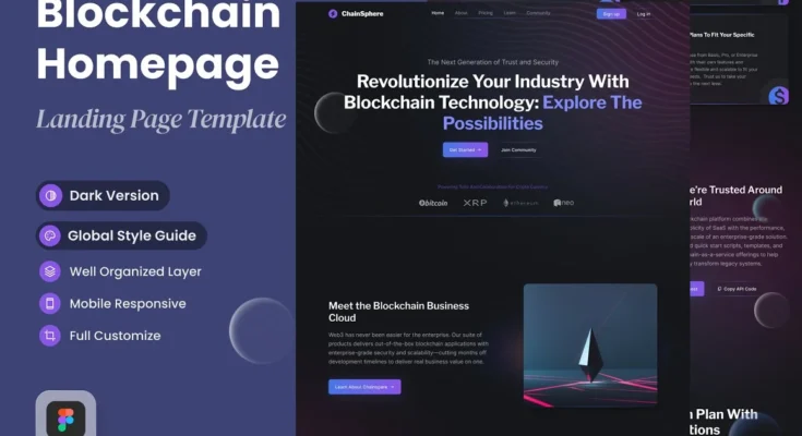 Blockchain Landing Page 1