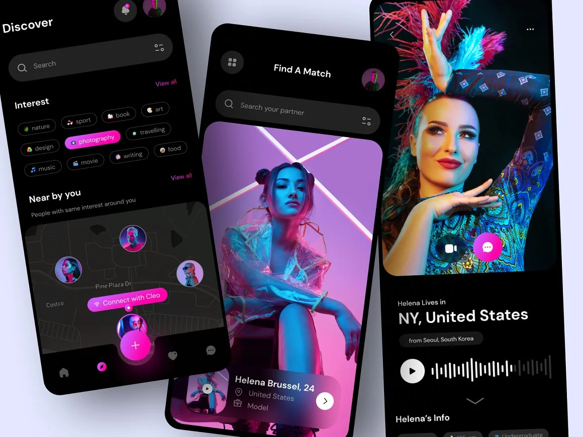 Dating Mobile App UI KIT