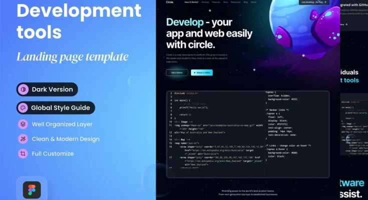 Circle - Development Landing Page