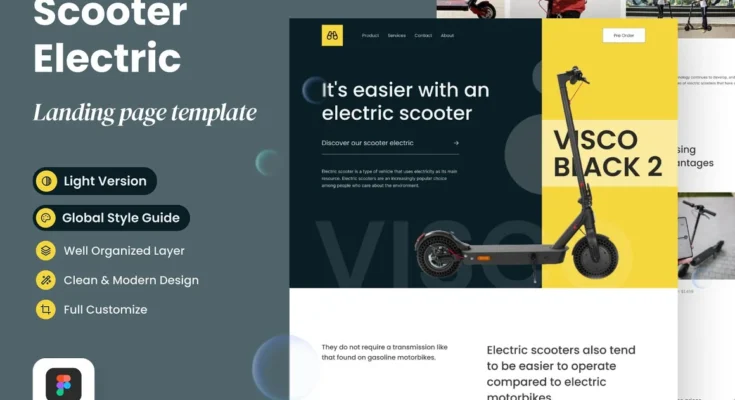 Scooter Electric Landing Page