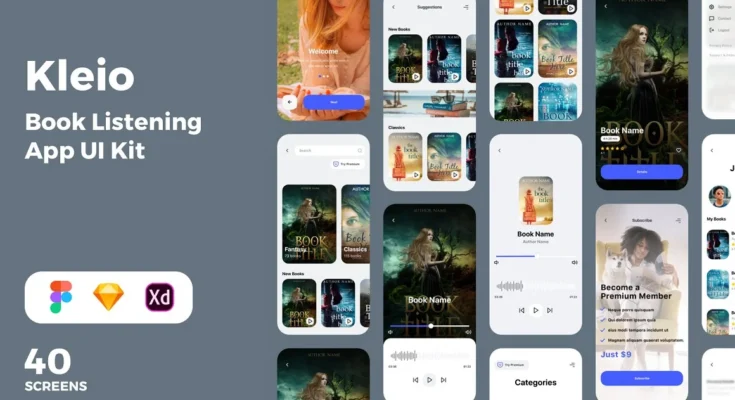 Kleio Book Listening App UI Kit