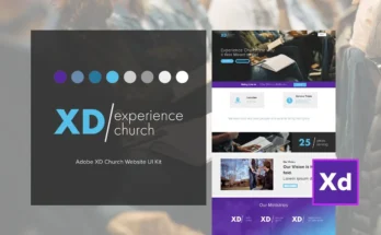 Adobe XD Experience Church Web Kit