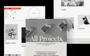 Design agency website template