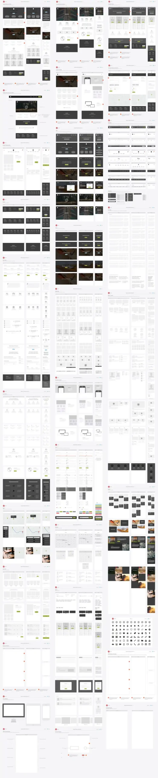 Responsive Website Wireframe Kit 2